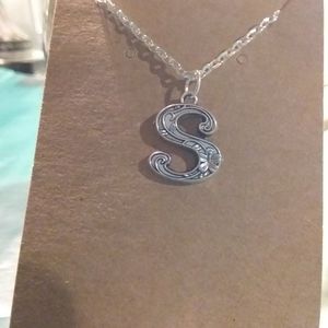 Initial "S" Necklace